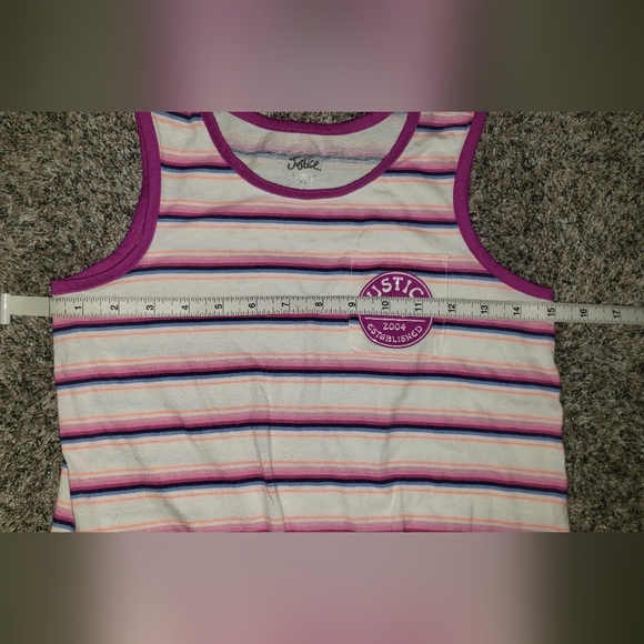 Justice | Classic Striped Tank Top - Picture 3 of 5